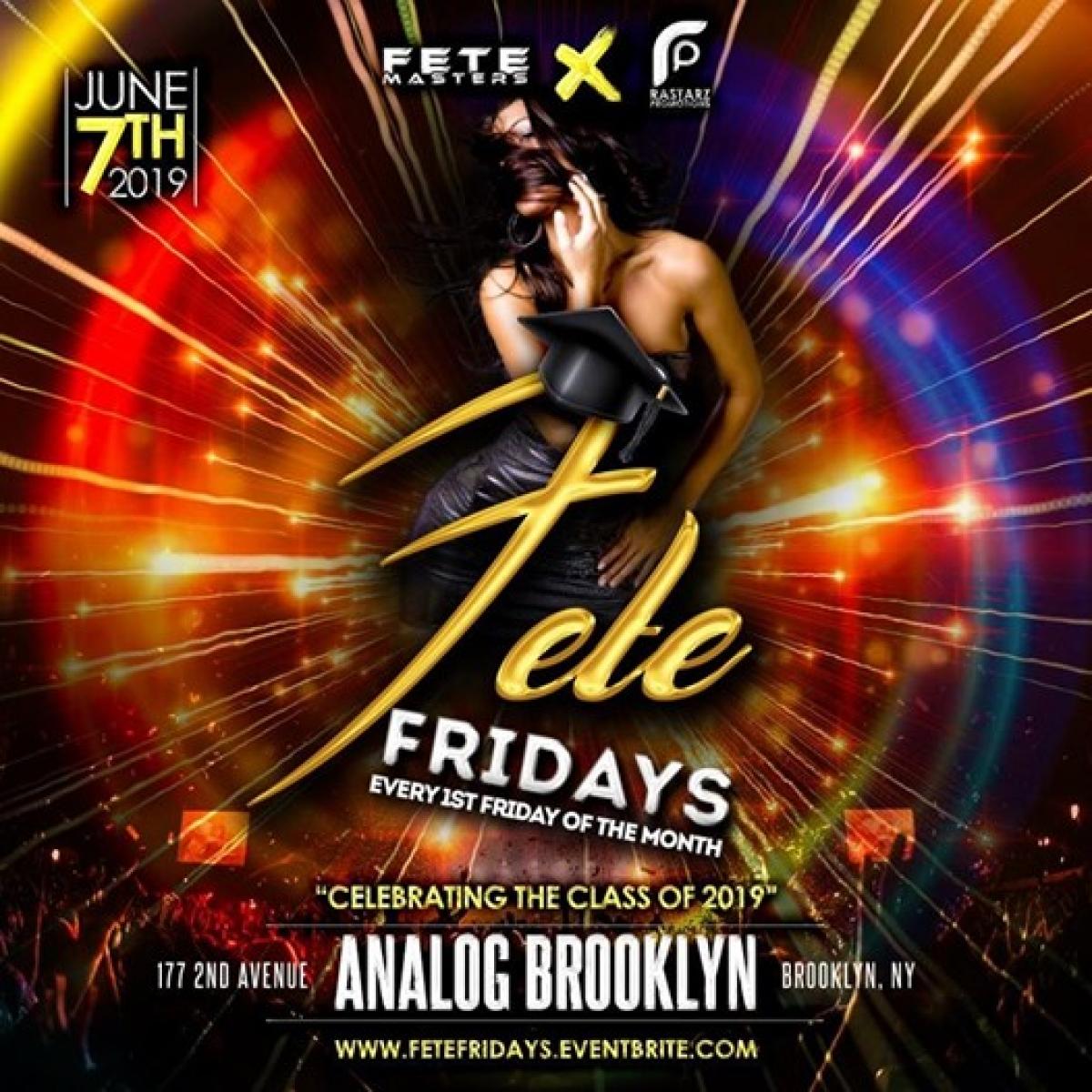 Fete Fridays flyer or main visual.